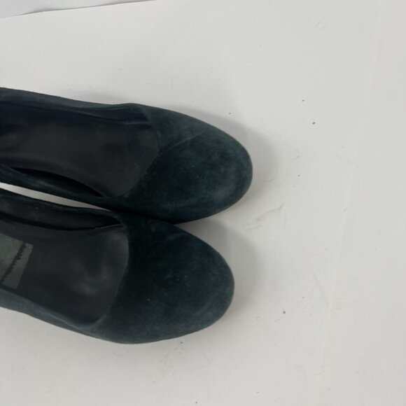 EILEEN FISHER - Suede Block Heel black Pump - Picture 2 of 14